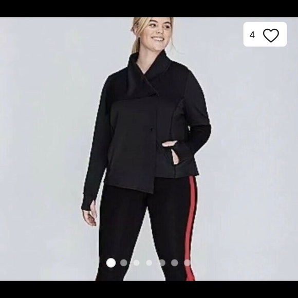 Lane Bryant Livi active wear Lane Bryant LIVI black yoga jacket NWT - Picture 5 of 5